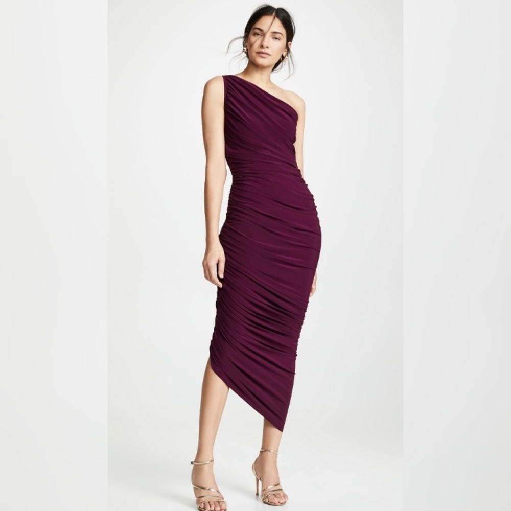 Norma Kamali Diana Gown Size Small in Plum